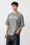 Oversize Printed T-Shirt Smoked - 3