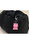 Pinky Bear Furry Plush Charm Keychain Cute Teddy Bear Bag Accessory Gift - 3