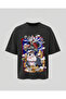 Ninja Animals Team Printed Oversize Unisex T-Shirt