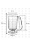 Practical Measuring Batter Dispenser Portioner 900 ml - Crepe Pancake Pouring Apparatus Muffin Pancake Portioner Batter Dispenser Jug - 2