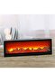 World LED Fireplace Lantern with Realistic Flame Effect – Built-in Recessed Decorative Electric Fireplace with Log Set, Ambient Flame Light, No Heating Function