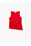 Cotton Asymmetrical Cut Boat Neck Sleeveless Undershirt