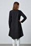 Vayn Comfortable Fit Back Long Flywheel Skirt Buttoned Long Sleeve Women's Shirt & Hijab Shirt - Black - 6