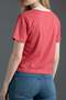 Women's Crew Neck Dusty Rose T-Shirt - 7943 - 5