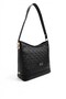 Black - Women's Shoulder Bag with Black Logo Sp1286 - 4
