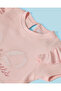 Infant Girls Pink Waffle Casual Set With Embrodiery - 5