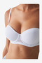 Women Pop Up White Strapless Wired Padded Bra - 4