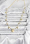 Brass Gold Color Zircon Stone Polar Star Model Women's Necklace - 2