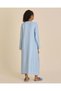 Senior Girls Blue Embroidered Nightgown - 3