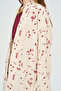Women's Floral and Leaf Embroidered Sequin Kimono - 2