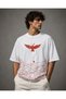 Palestine Peace Themed Dove Printed Oversize Unisex T-Shirt – Freedom and Hope Design