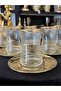 12 Piece Gold Crystal Tea Cup Set for 6 People - 2