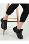 Women's Black Anorak High Comfortable Light Sole Daily Walking Sports Shoes - 3