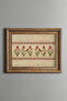 Tulip and Bird Motif - Vintage Patterned Painting - Thick Model