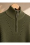 New Season 2026 Women's Crop Half Zipper Knitwear Sweater Standard Size A+ Quality Soft Textured - 3