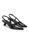 Patent Leather Pointed Toe Low Heeled Women's Evening Dress Shoes - 3