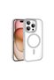 iPhone 16 Pro Case Magsafe Transparent Back Camera Raised Silicone Cover