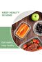 12pcs Glass Food Storage Containers with Lids, Meal Prep, Pantry Kitchen Storage Containers for Lunch, Leak Proof, Airtight Glass Lunch Bento Boxes for Microwave, Oven, Freezer And Dishwasher - 3