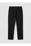 Black Slim Fit Boys Gabardine Trousers - 2