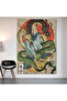 Japanese Dragon Ukiyo-E Wall Cloth Wall Tapestry First Quality Satin Fabric Poster