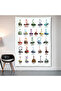 Movie Alphabet A–Z Wall Covering Wall Tapestry First Quality Satin Fabric Poster