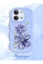 Redmi 15C 5g Compatible Case Camera Protector Blue Silicone Couple Phone Case Floral Pattern - 2
