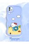Realme C20 Compatible Case Camera Protector Blue Silicone Couple Phone Case Kitty Pattern - 2