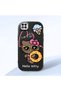 Poco C31 Compatible Case Camera Protector Black Silicone Couple Phone Case Kitty Patterned