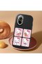 Realme C67 Compatible Case Camera Protector Black Silicone Couple Phone Case with Kitty Pattern - 2