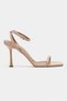 Taki Ten Patent Leather Women's Thin Heeled Shoes with Ankle Belt Detail - 5