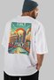 Italy 2 White Oversize Country City Back Printed Unisex T-Shirt 100% Cotton Premium - 7