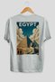 Egypt 2 White Oversize Country City Back Printed Unisex T-Shirt 100% Cotton Premium
