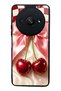 Xiaomi Redmi A3 Glossy Phone Case with Cherry Picnic Bow Design