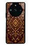 Realme 11 Pro Burgundy Ottoman Gold Design Glossy Phone Case