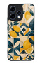 Oppo Reno 15 Glossy Phone Case with Mediterranean Lemon Mosaic Design