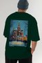 Moscow Russia 2 Green Oversize Country City Back Printed Unisex T-Shirt 100% Cotton Premium - 7