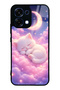 Oppo A6 Pro Moonlit Dream Kitten Design Glossy Phone Case