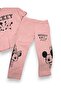Girl's Summer Mickey Printed 2-Piece Thin Set with Tights and T-Shirt for Ages 4-12 - 7