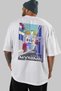 Mykonos Greece White Oversize Country City Back Printed Unisex T-Shirt 100% Cotton Premium - 5
