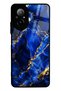 Realme 12 Lite Sapphire Gold Marble Design Glossy Phone Case