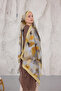 Summer Garden Series Patterned Cotton Soft Shawl Women's Colorful Shawl - 6