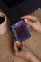 Viral Genuine Leather Mini Wallet and Card Holder with Money Compartment and Snap Closure, Unisex, Capacity for 5 Cards - 8