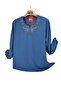 Plus Size Crinkle -Shile Cloth -Amazingly Worked Bluz - 2