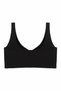 3-Piece Women's Seamless Laser Cut Bra Set with Front Snap Closure and Gathering Pads, Comfortable Bustier, Black Green Mink - 4