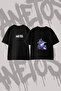 Sza Artist_1 Design Back Printed Cotton Black Oversize T-Shirt