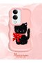 Vivo Y04 Compatible Case Camera Protector Pink Silicone Couple Phone Case Cat Pattern - 2