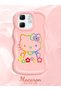 Infinix Hot 50I Compatible Case Camera Protector Pink Silicone Couple Phone Case Kitty Pattern - 2