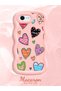 iPhone 8 Compatible Case Camera Protector Pink Silicone Couple Phone Case Heart Pattern - 2