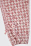 Baby Girl Pink Sweatpants with Elastic Waist - 3