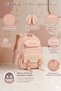 Imported Luxury Quality Accessory Bag 26913 Primary School Middle School Bag Imported Bag with Wallet Detailed Accessories Pink - 7